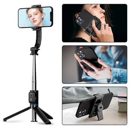 Selfie Stick Bluetooth Techsuit C01, Universal, Svart