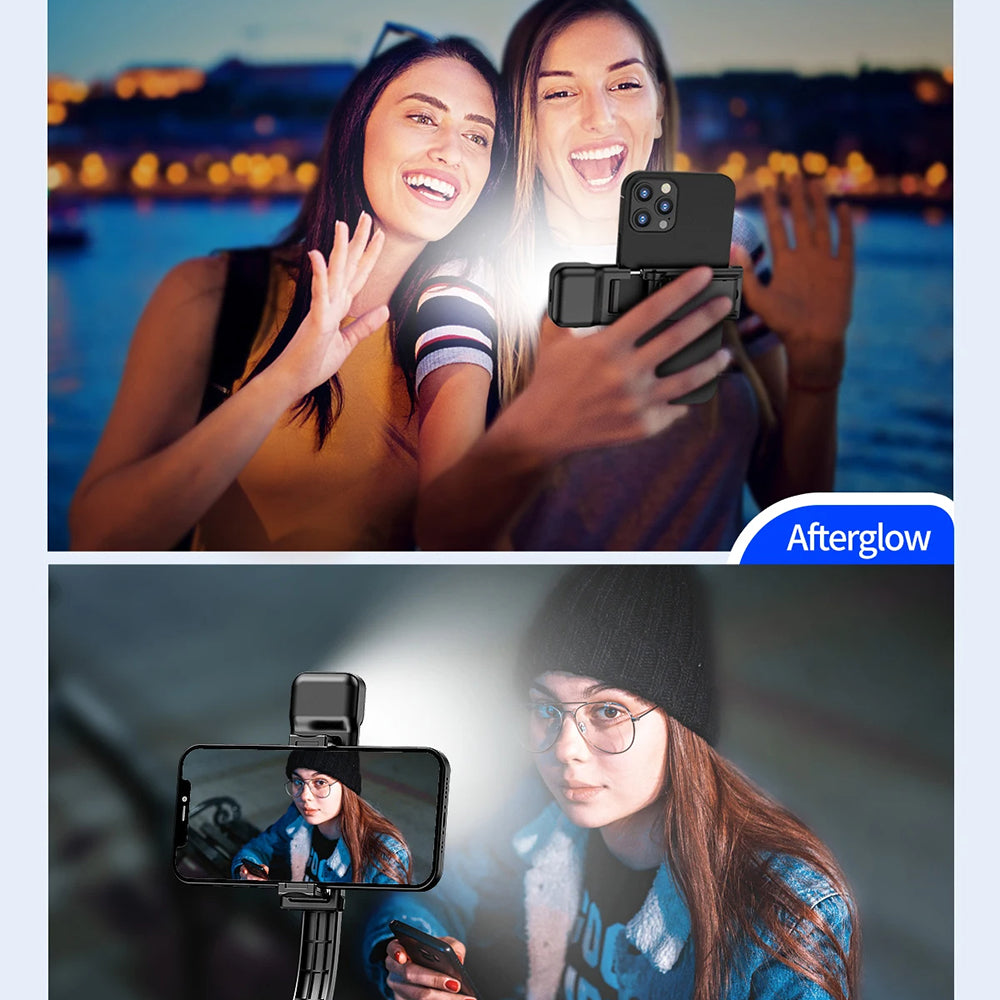 Selfie Stick Bluetooth Techsuit C01s, Universal, Svart