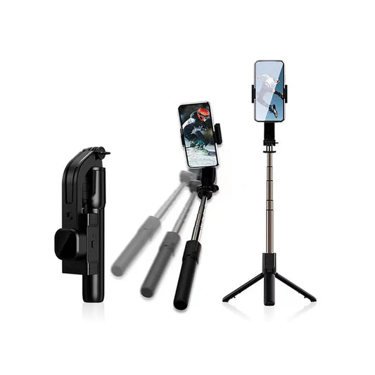 Selfie Stick Bluetooth Techsuit C06, Universal, Svart