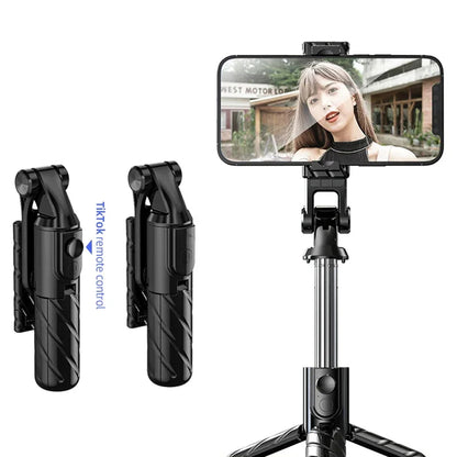 Selfie Stick Bluetooth Techsuit K03, Universal, Svart
