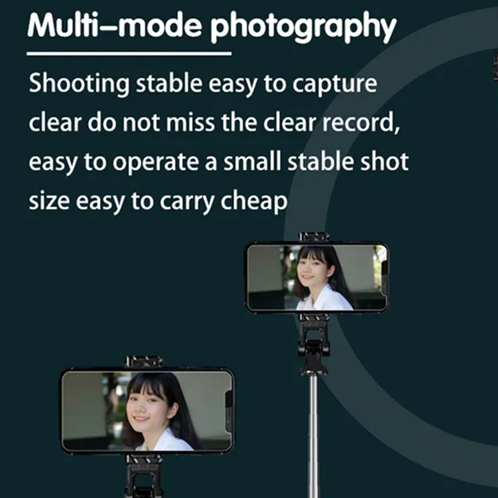 Selfie Stick Bluetooth Techsuit K03, Universal, Svart