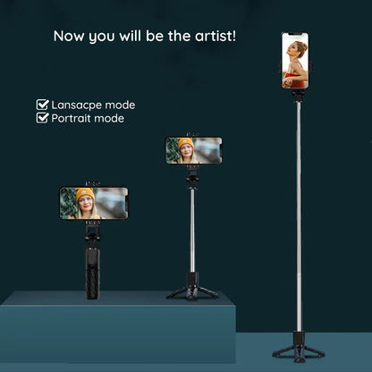 Selfie Stick Bluetooth Techsuit K03, Universal, Svart