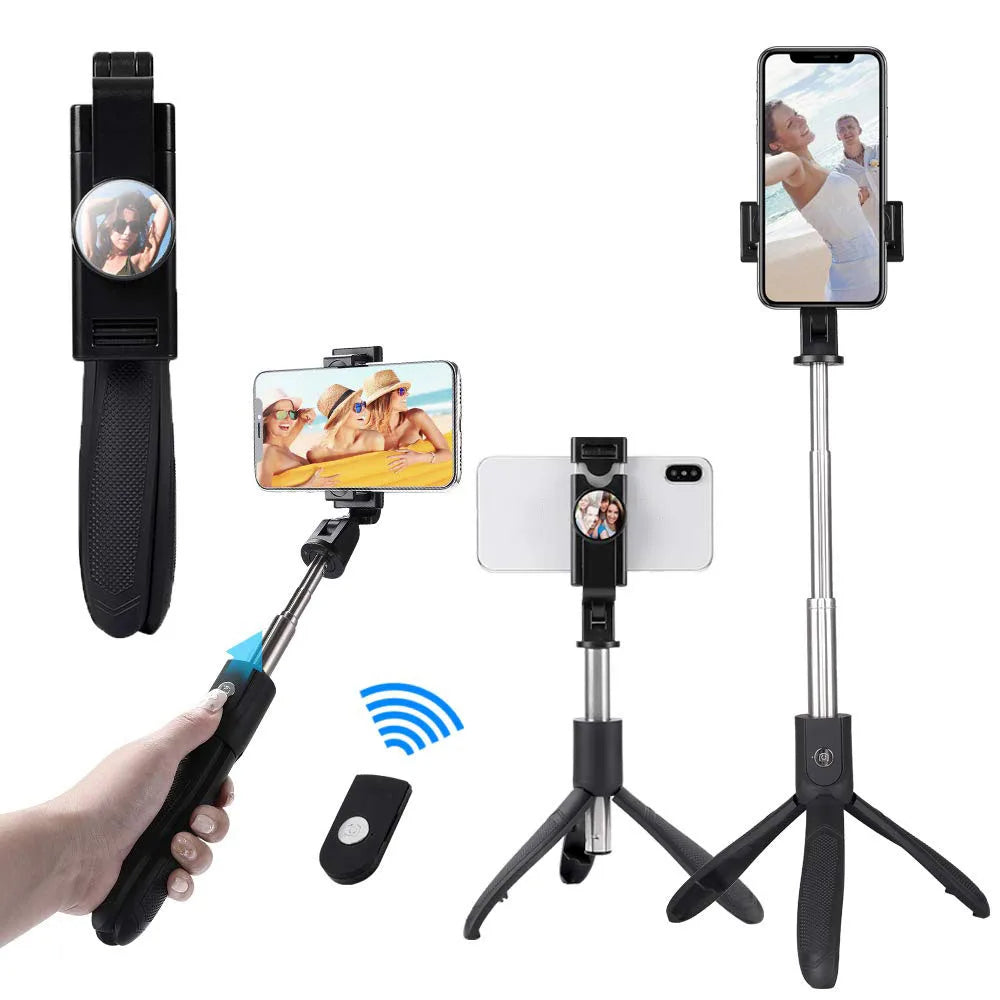 Selfie Stick Bluetooth Techsuit K06, Universal, Svart
