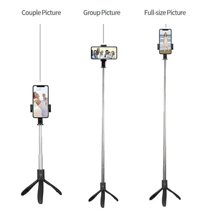 Selfie Stick Bluetooth Techsuit K06, Universal, Svart
