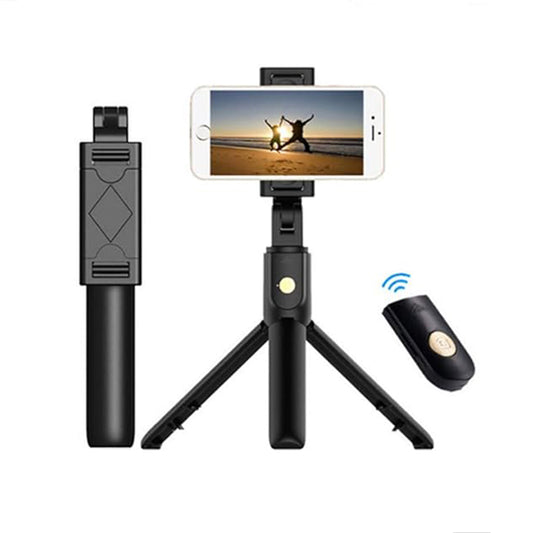 Selfie Stick Bluetooth Techsuit K07, Universal, Svart