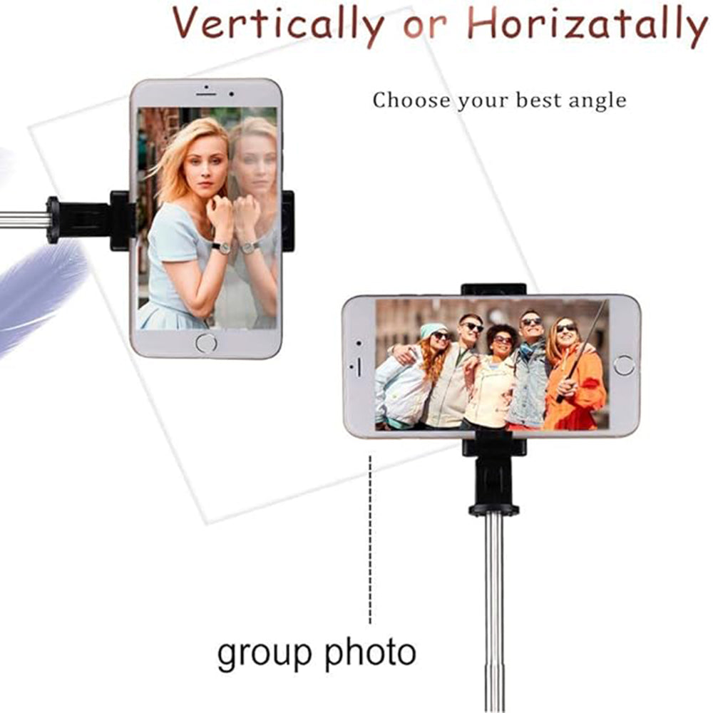 Selfie Stick Bluetooth Techsuit K07, Universal, Svart