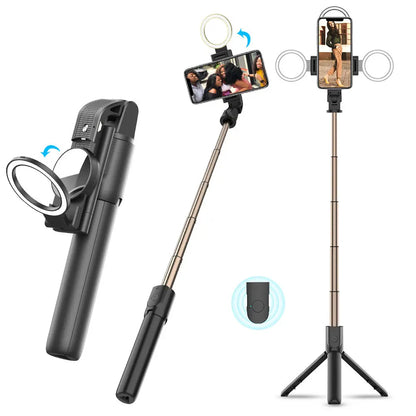 Selfie Stick Bluetooth Techsuit K13, Universal, Svart