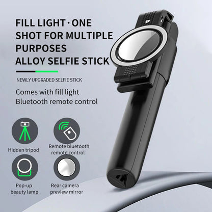 Selfie Stick Bluetooth Techsuit K13, Universal, Svart