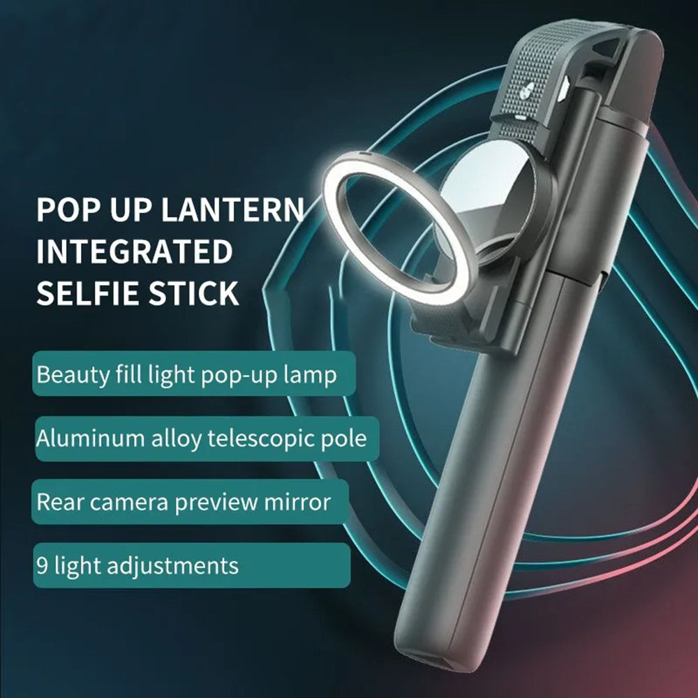 Selfie Stick Bluetooth Techsuit K13, Universal, Svart