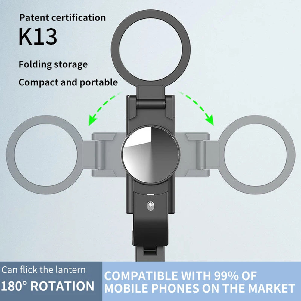 Selfie Stick Bluetooth Techsuit K13, Universal, Svart
