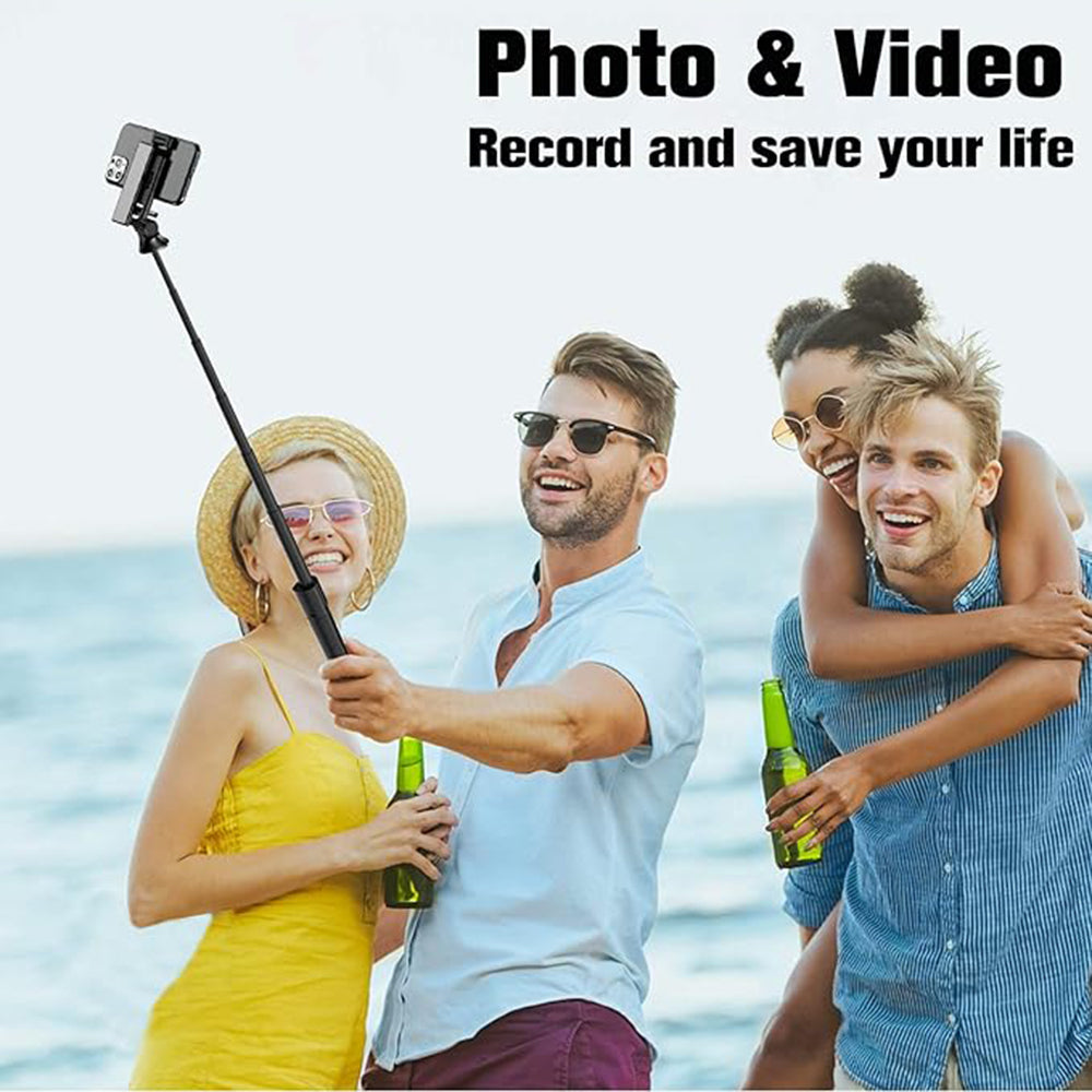 Selfie Stick Bluetooth Techsuit K22, Universal, Svart