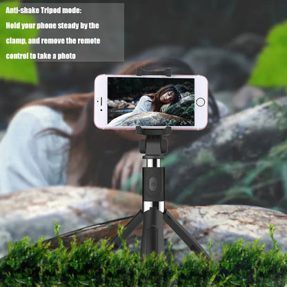 Selfie Stick Bluetooth Techsuit L01, Universal, Svart