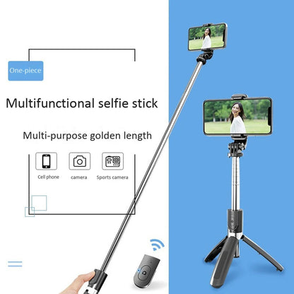 Selfie Stick Bluetooth Techsuit L02, Universal, Svart