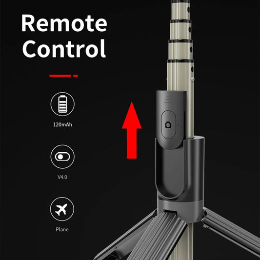 Selfie Stick Bluetooth Techsuit L07, Universal, Svart