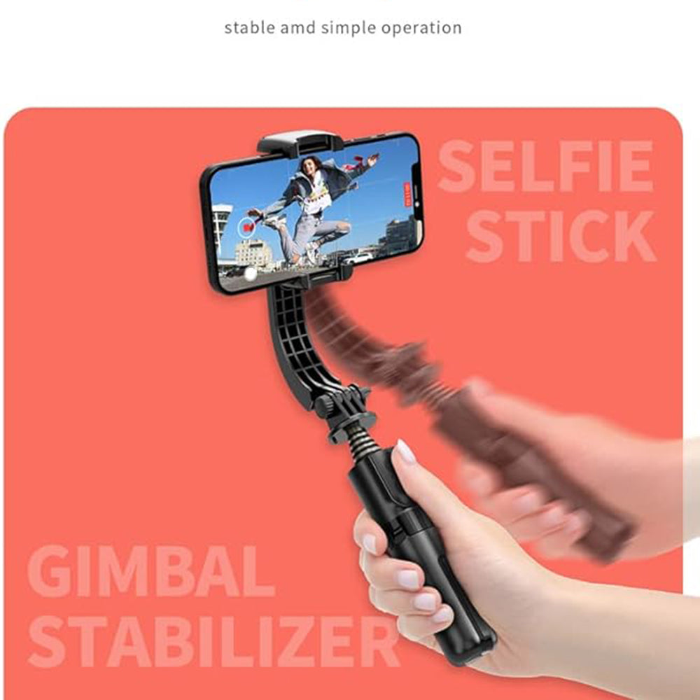 Selfie Stick Bluetooth Techsuit L08Mini, Universal, Svart