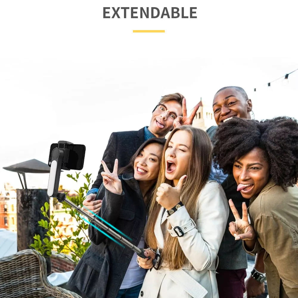 Gimbal Stabilisator Bluetooth Techsuit L09 Gimbal, Universal, Svart