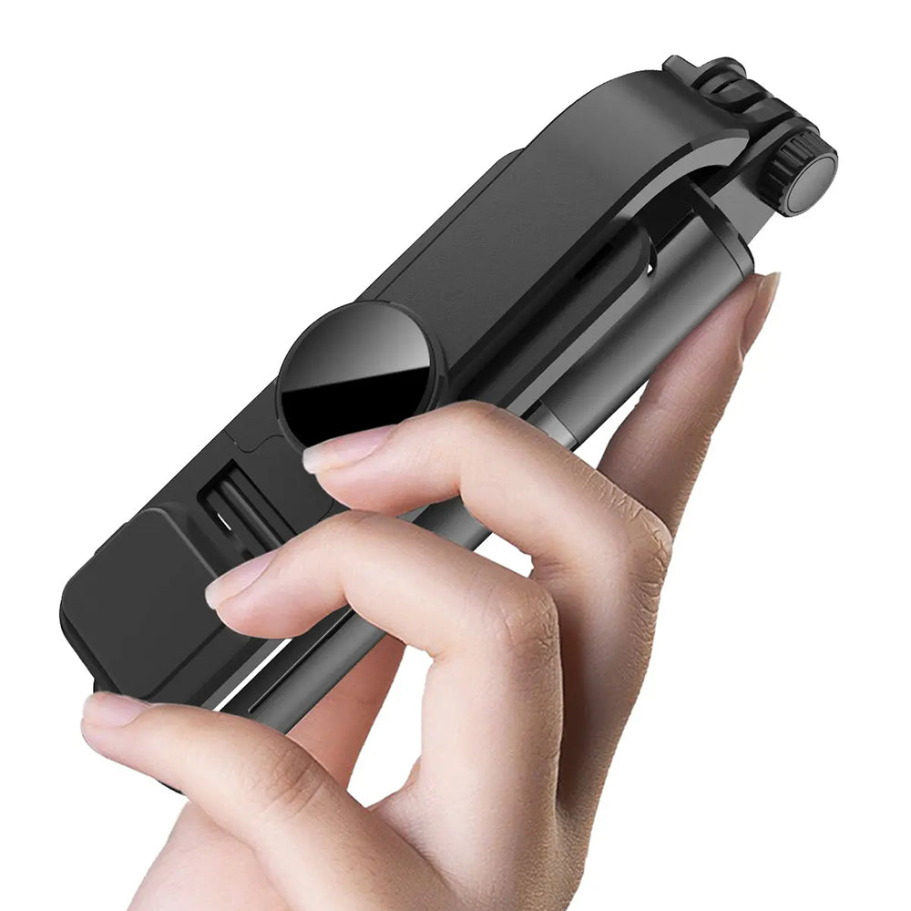 Selfie Stick Bluetooth Techsuit L10s, Universal, Svart