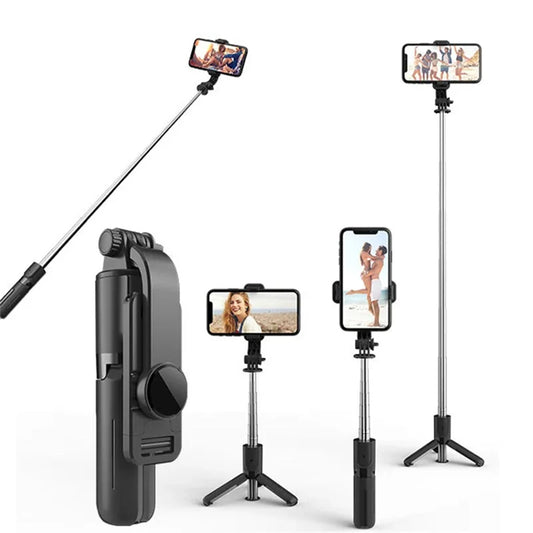 Selfie Stick Bluetooth Techsuit L11, Universal, Svart