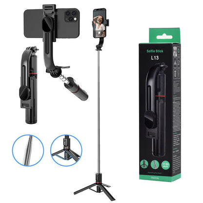 Selfie Stick Bluetooth Techsuit L13, Universal, Svart