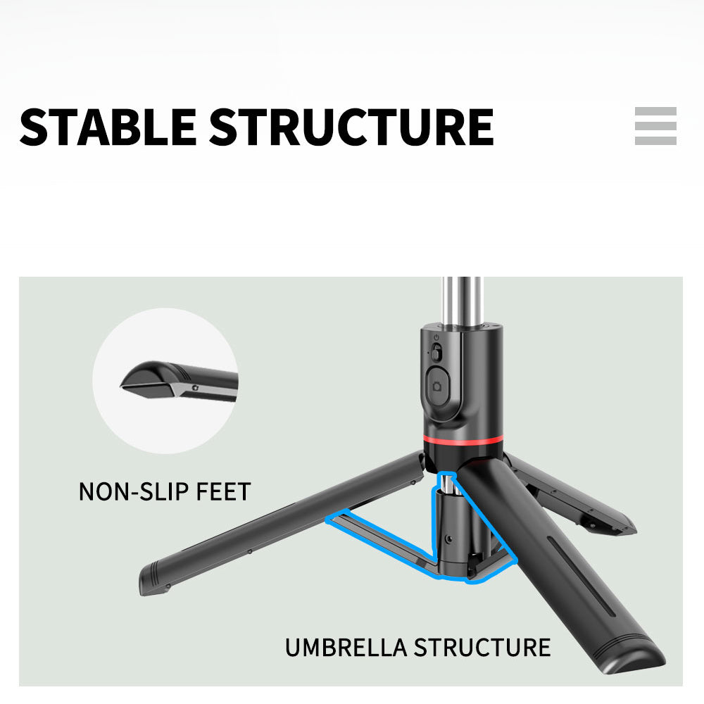 Selfie Stick Bluetooth Techsuit L13, Universal, Svart