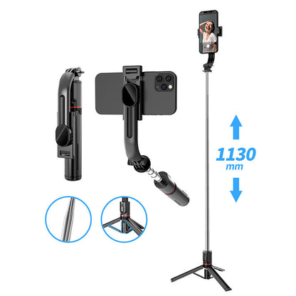 Selfie Stick Bluetooth Techsuit L13, Universal, Svart