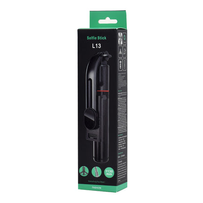 Selfie Stick Bluetooth Techsuit L13, Universal, Svart