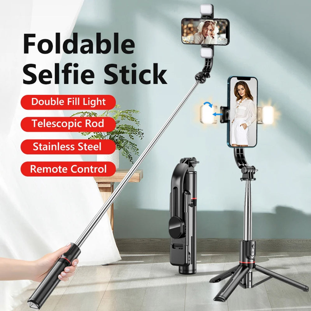 Selfie Stick Bluetooth Techsuit L13d, Universal, Svart