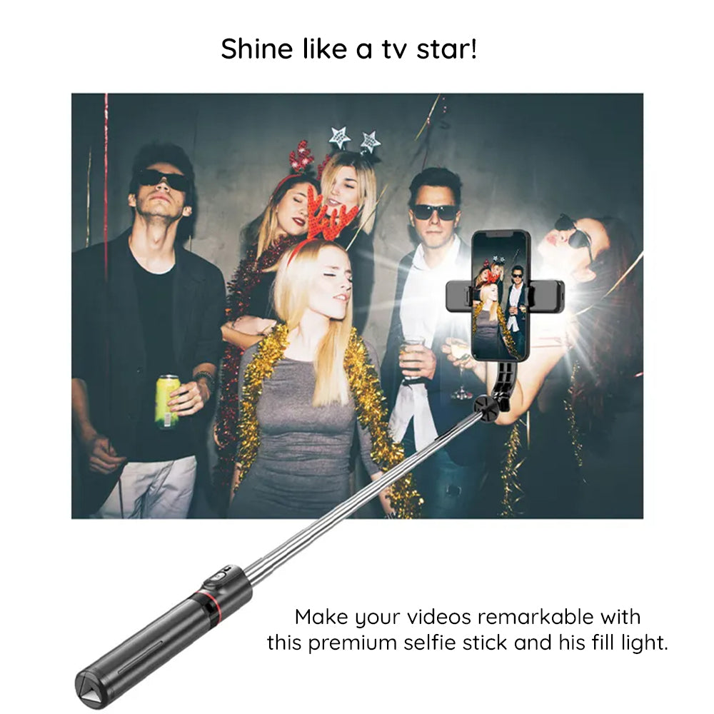 Selfie Stick Bluetooth Techsuit L13d, Universal, Svart