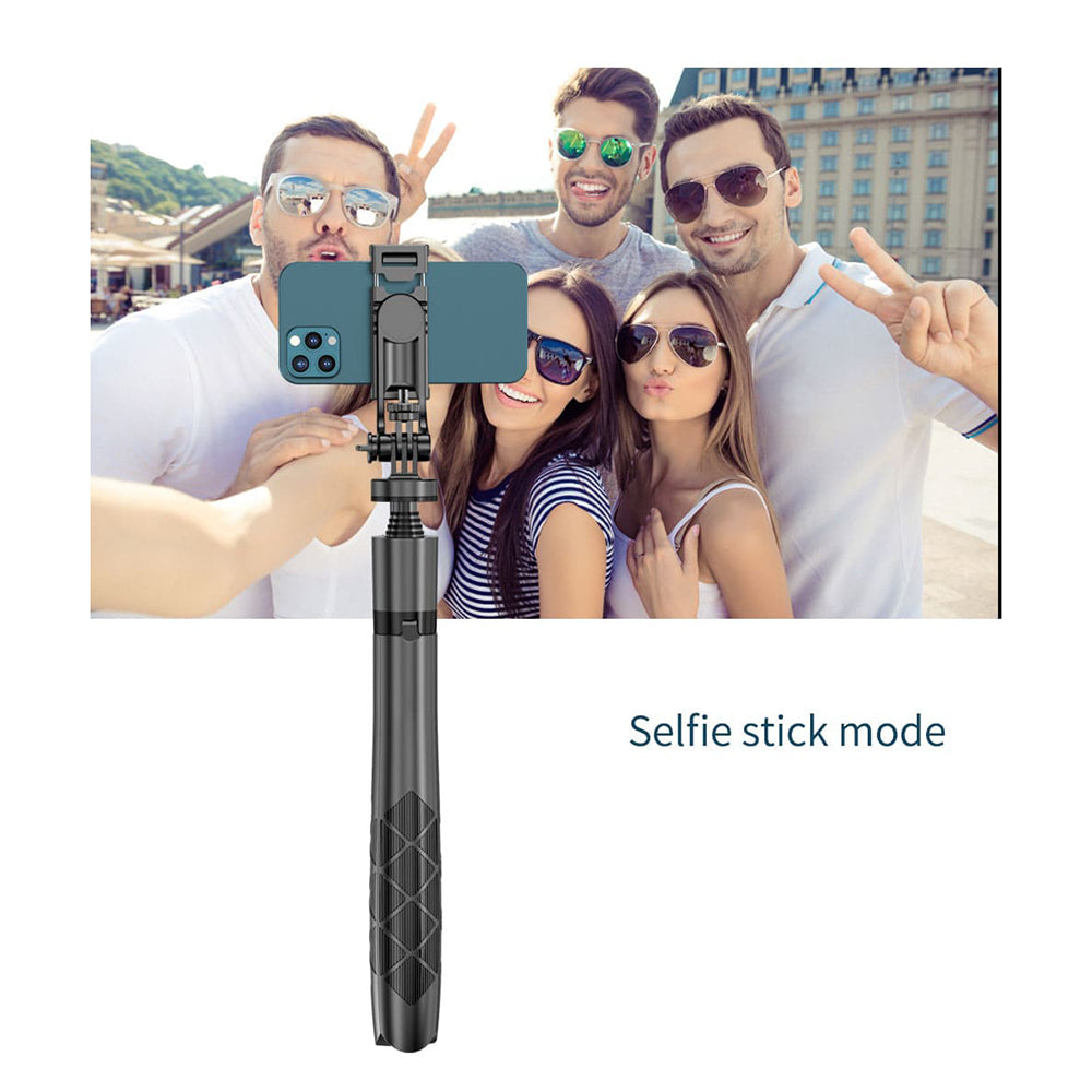 Selfie Stick Bluetooth Techsuit L16, Universal, Svart