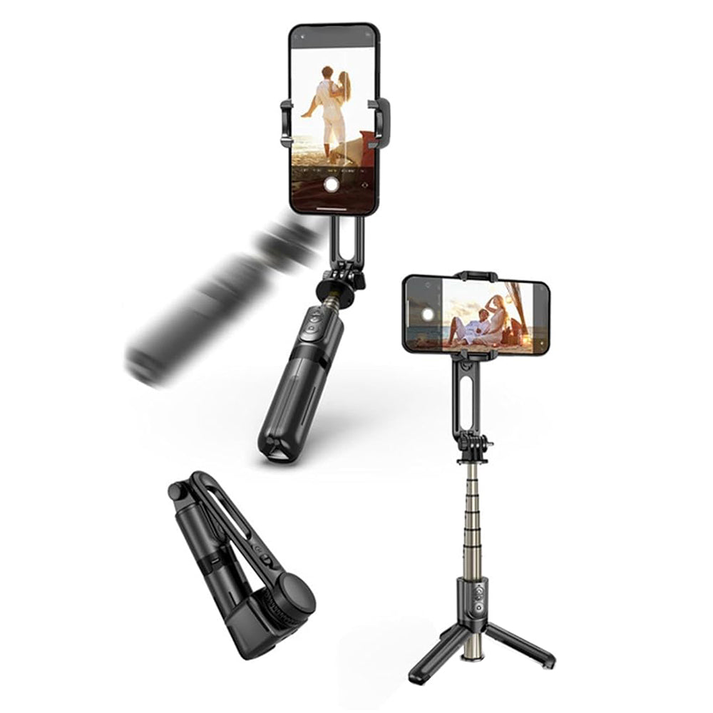 Selfie Stick Bluetooth Techsuit L18Mini, Universal, Svart