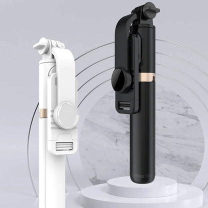Selfie Stick Bluetooth Techsuit Q03, Universal, Svart
