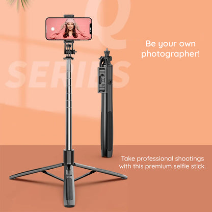 Selfie Stick Bluetooth Techsuit Q06, Universal, Svart
