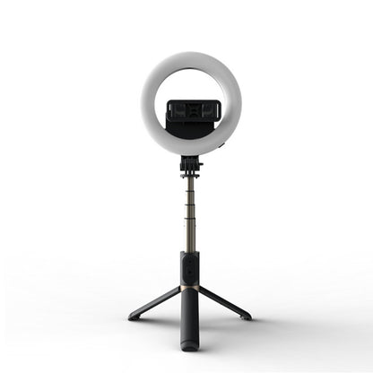 Selfie Stick Bluetooth Techsuit Q07 Ring Light, Universal, Svart