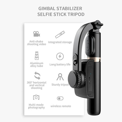 Selfie Stick Bluetooth Techsuit Q08, Universal, Svart
