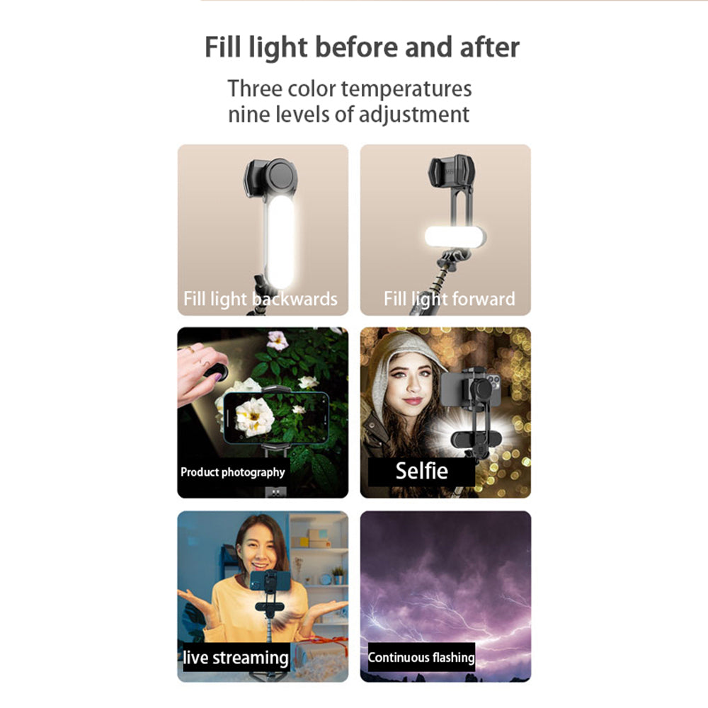 Selfie Stick Bluetooth Techsuit Q09, Universal, Svart