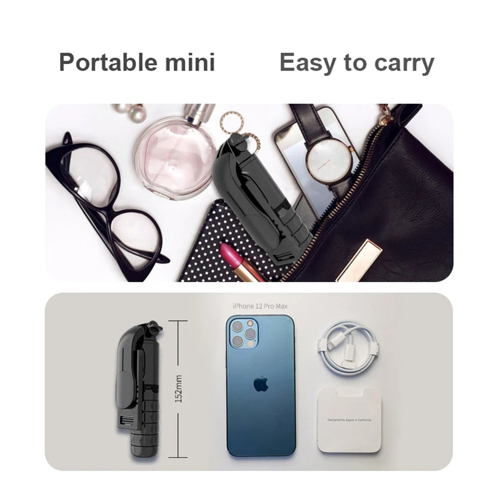 Selfie Stick Bluetooth Techsuit Q11s, Universal, Svart
