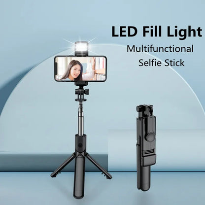 Selfie Stick Bluetooth Techsuit S03-S, Universal, Svart
