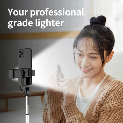 Selfie Stick Bluetooth Techsuit S03-S, Universal, Svart