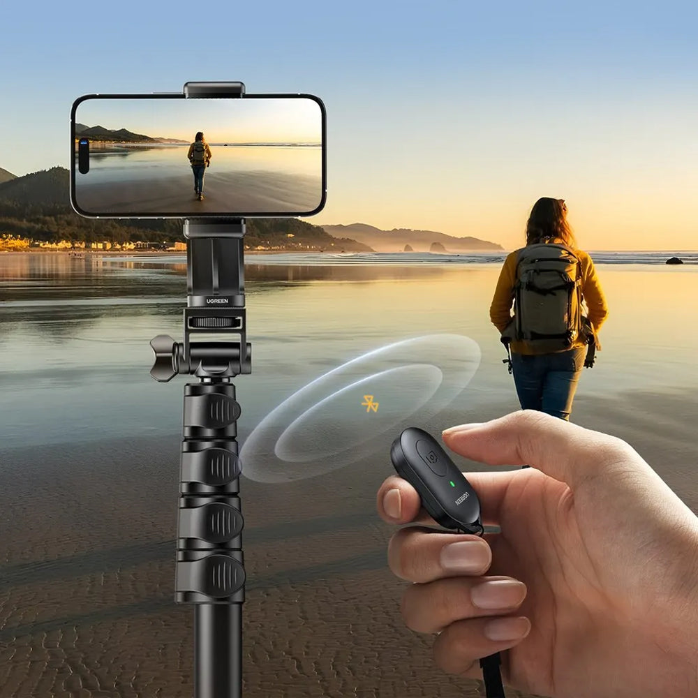 Selfie Stick Bluetooth UGREEN LP680, Universal, Svart