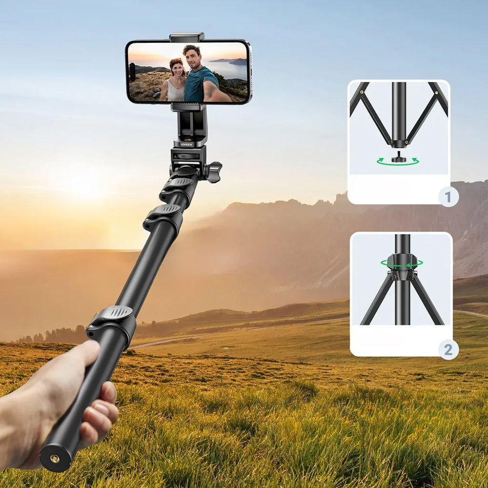 Selfie Stick Bluetooth UGREEN LP680, Universal, Svart