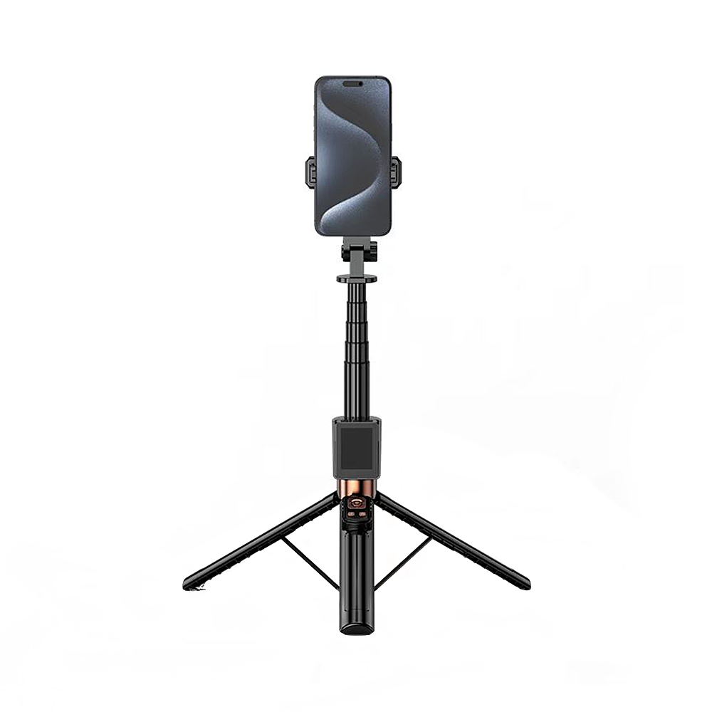 Selfie Stick Bluetooth XO Design SS23 Dual Lights, Universal, Svart