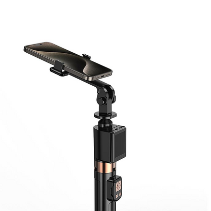 Selfie Stick Bluetooth XO Design SS23 Dual Lights, Universal, Svart