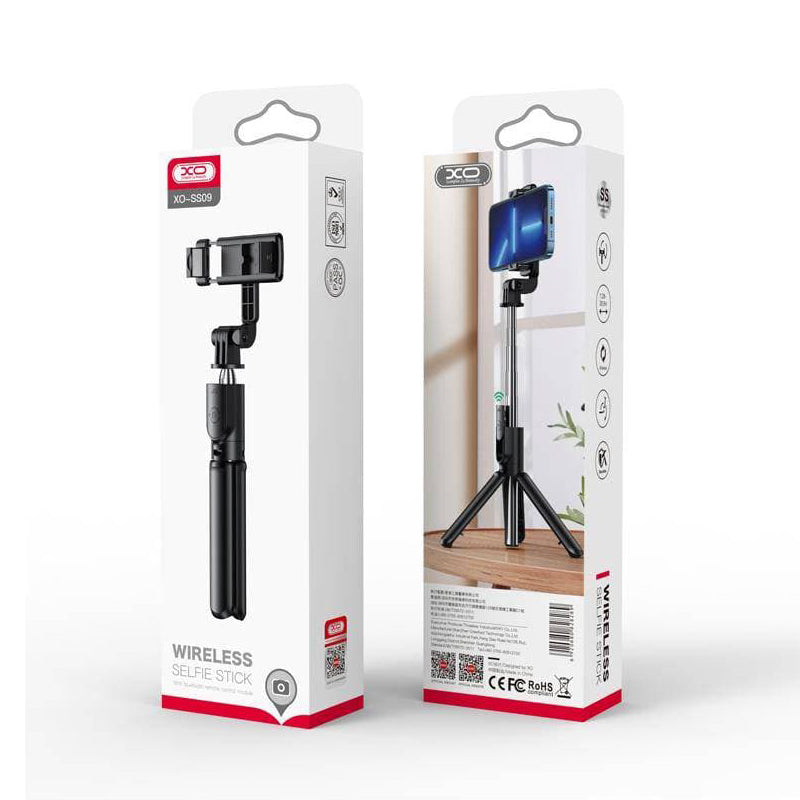 Selfie Stick Bluetooth XO Design SS09, Universal, Svart