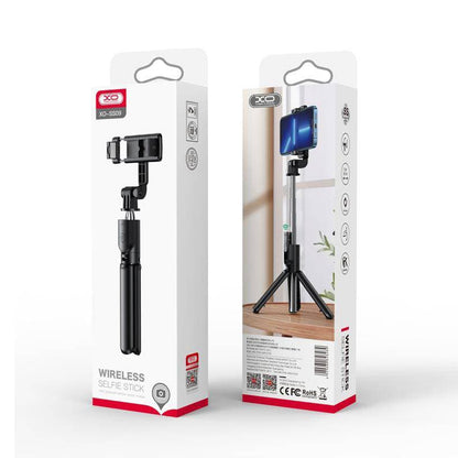 Selfie Stick Bluetooth XO Design SS09, Universal, Svart