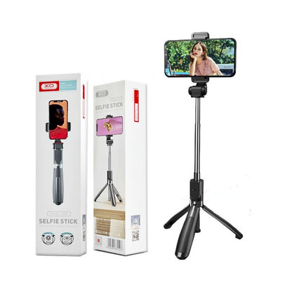 Selfie Stick Bluetooth XO Design SS08, Universal, Svart