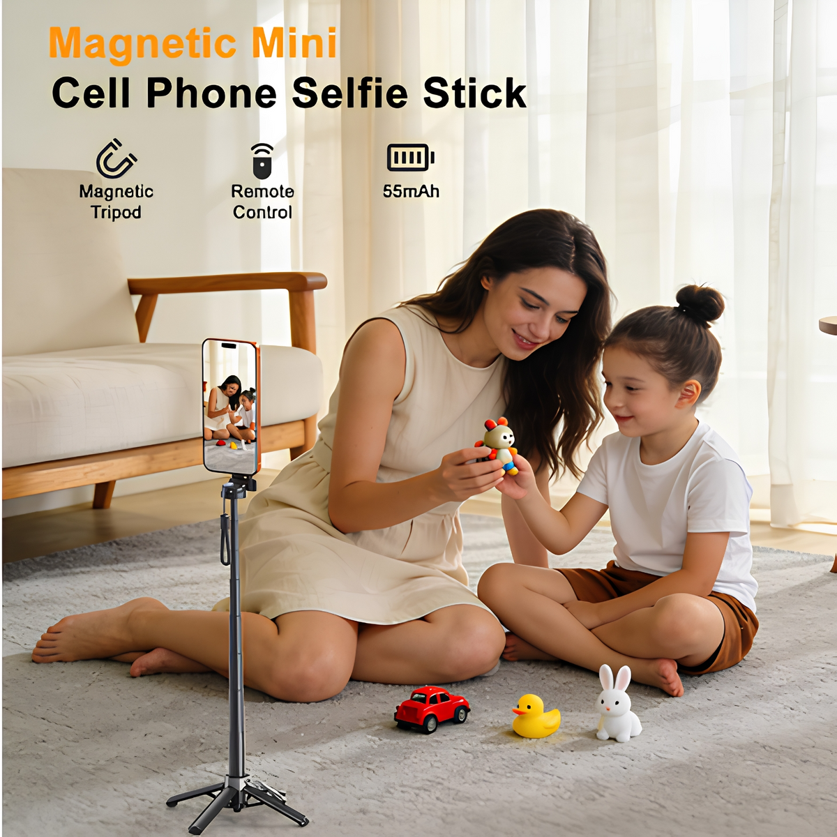 Selfie Stick Bluetooth XO Design SS25 Pro, Universal, Svart
