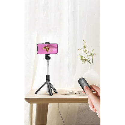 Selfie Stick Bluetooth XO Design SS08, Universal, Svart