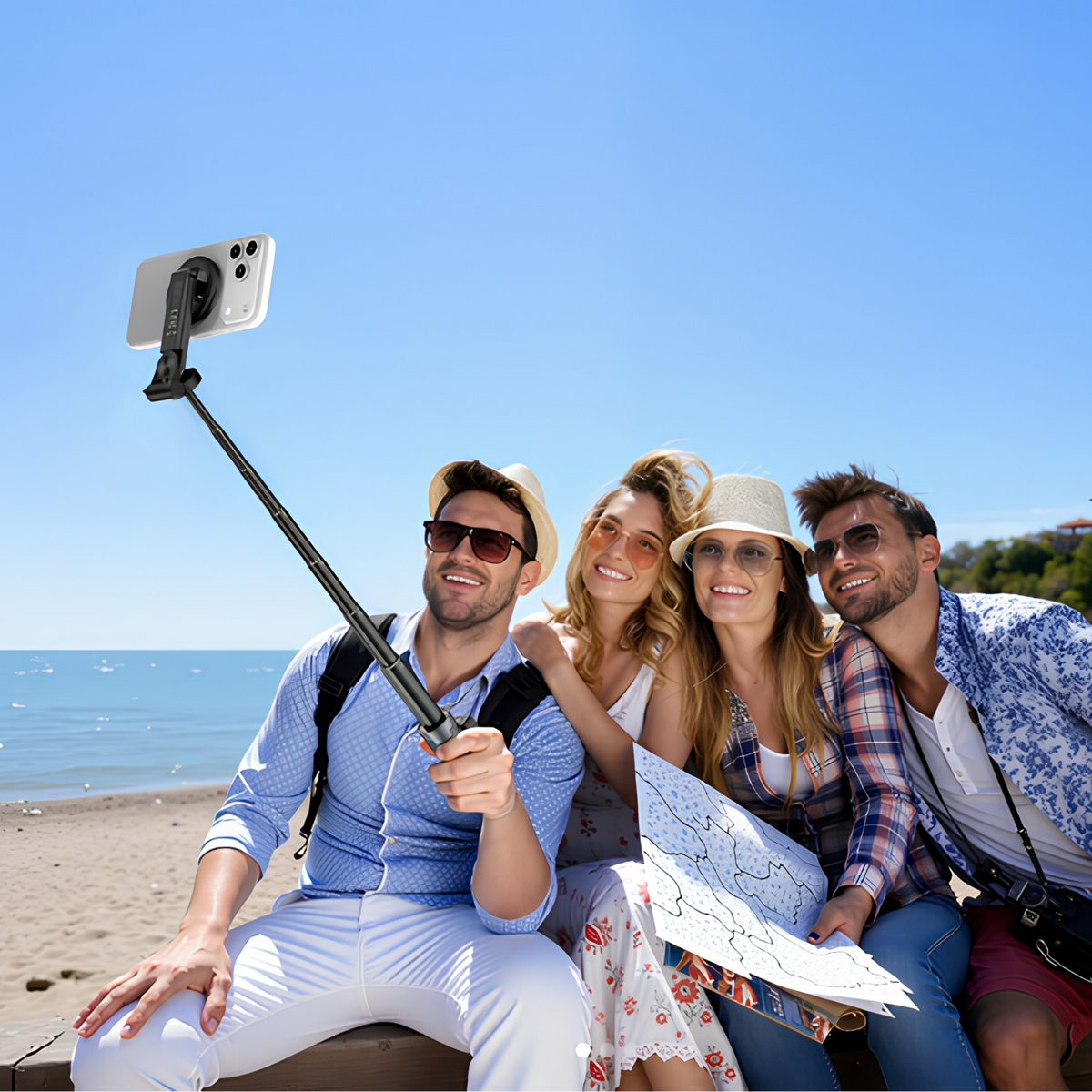 Selfie Stick Bluetooth XO Design SS25 Pro, Universal, Svart