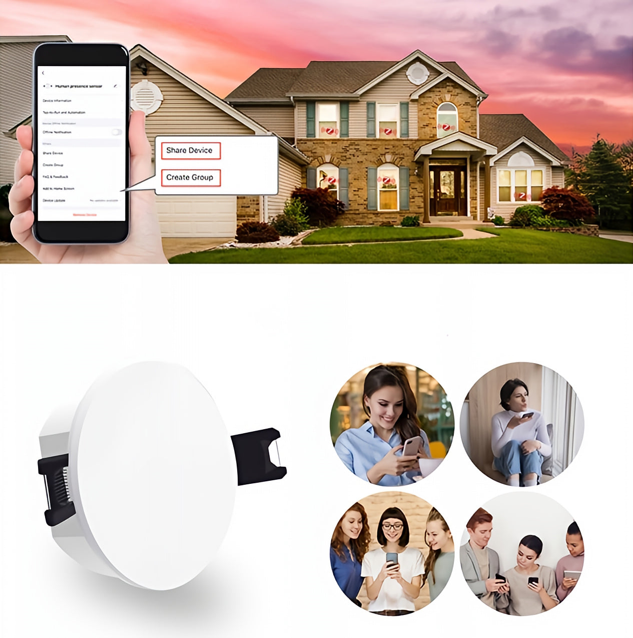 Moes ZSS-QY-HP nærværsensor, ZigBee