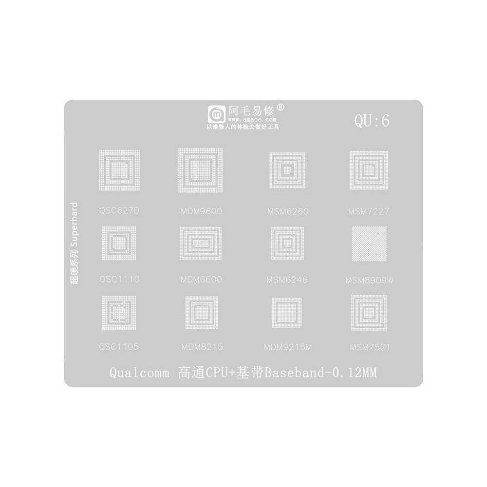 Amaoe BGA-maske for CPU Qualcomm QU1-8-serien